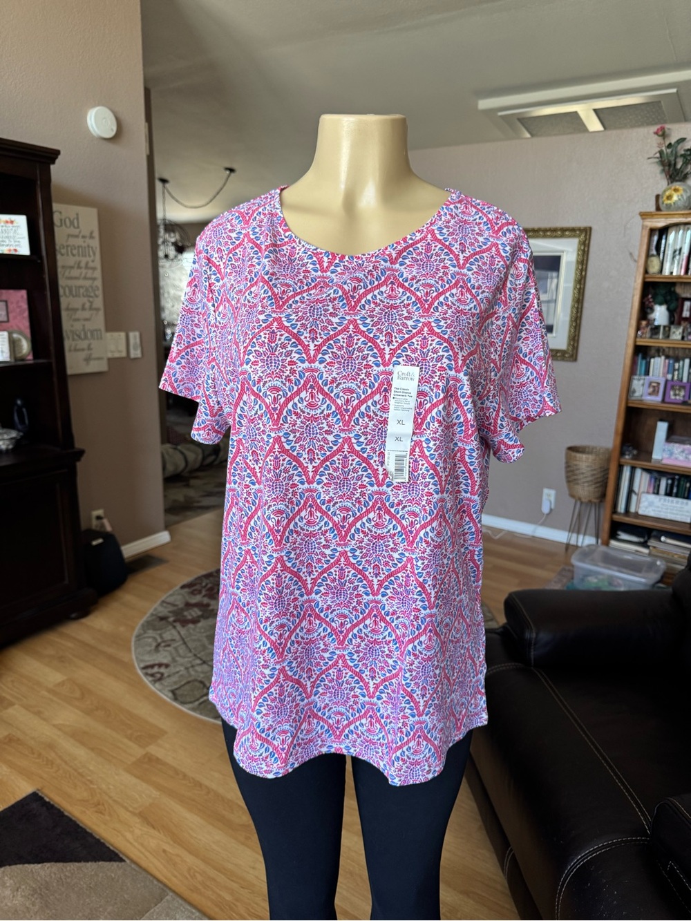 Croft & Barrow Classic Tee short sleeve-size XL-NWT